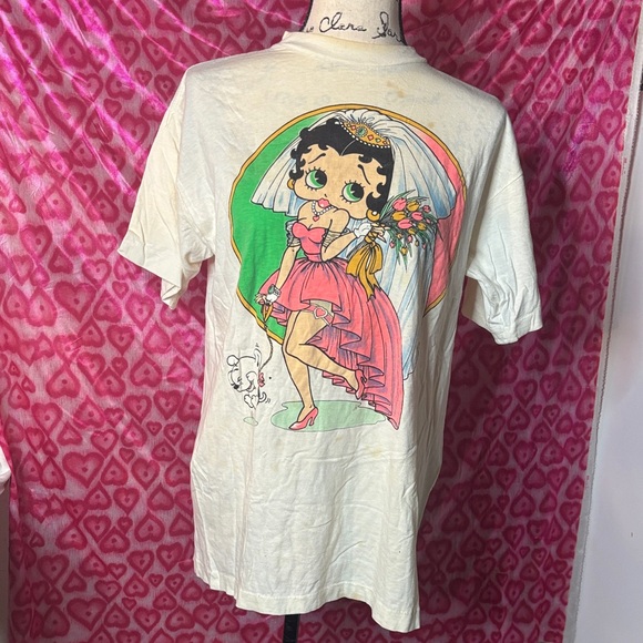 Betty Boop Tops - EXTREMELY RARE Vintage Betty Boop Wedding Dress T-shirt